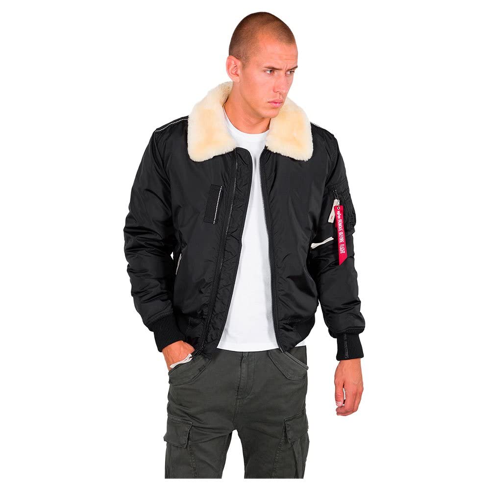 Alpha Industries Injector III Bomberjacke für Herren Black/Beige