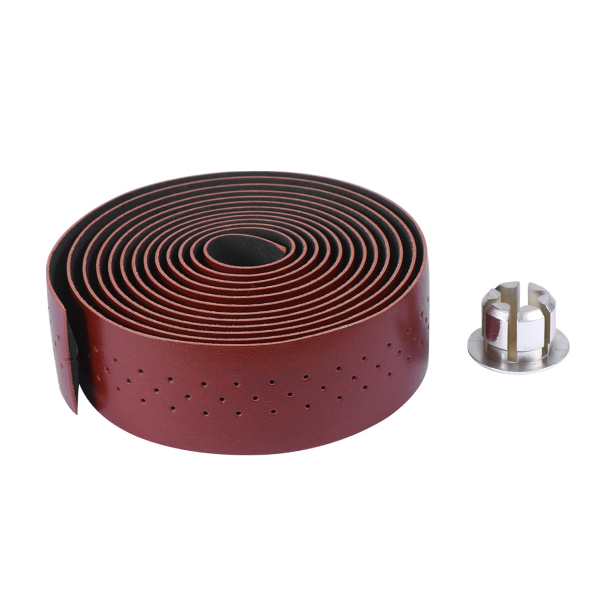 VANZACK 3sets Manubrio Pu Pelle Nastro Antivibrazione Per Bici Resistente All e Antiscivolo Installazione Facile Adatto Per Bici Da Strada e Mountain Bike Marrone