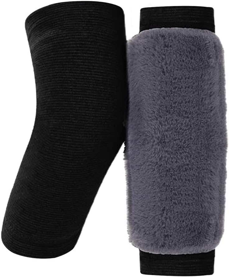 Knee Sleeves Leg Warmers Winter Plush Pads Warmer Skiing Cycling Running