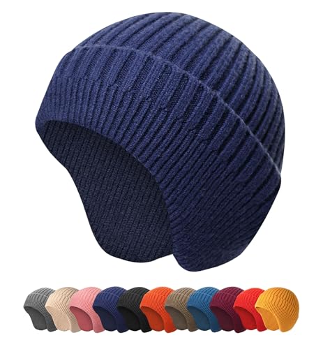 HiRui Knitted Beanie Hats Winter Hats Ear Covers...