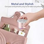 LENRUE A2 Portable Wireless Bluetooth Speaker with Lights and Lanyard,5W Mini Small Metal Speakers Bluetooth 5.0/Aux-in for iPhone Android Home Outdoor, Gifts for Women/Girls - Image 2