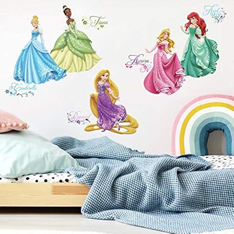 RoomMates RMK2199SCS Disney Princess Royal Debut Peel and Stick Wall Decals 10 inch x 18 inch Cover