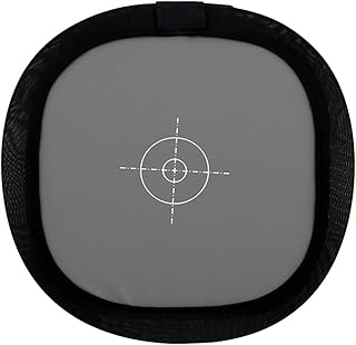 TECKEEN 1Pcs Gray/White Balance Card, Balance Dual-Sided Disc with Carry Pouch for Camera
