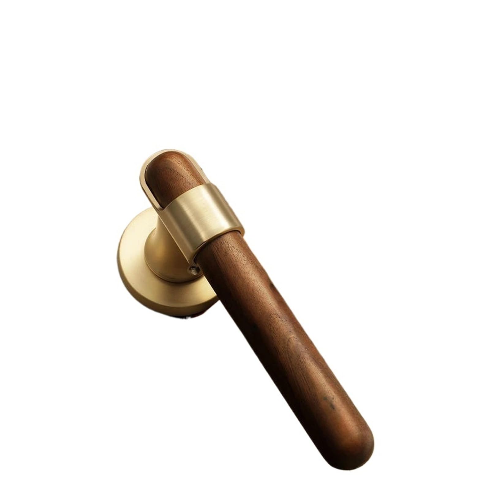 FBXRXZFPJ Bedroom Door Silent Split Handle Lock(Brushed Copper A)