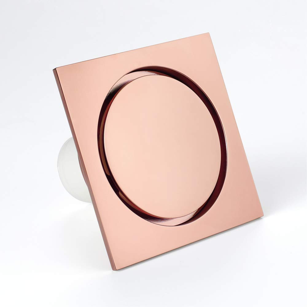 Sumidero Ducha Drenaje de Piso Latón Oro Rosa Cuadrado 10x10 cm Baño Ducha Rejillas de residuos Colador Inodoro Balcón Desagües de Agua Filtro Desague Ducha(Black 139B)