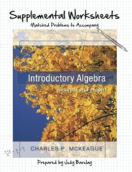 Paperback Supplemental Worksheets: Matched Problems to Accompany Introductory Algebra Book