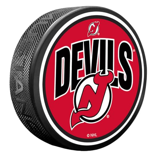 Sports Decor New Jersey Devils Puck | Wordmark