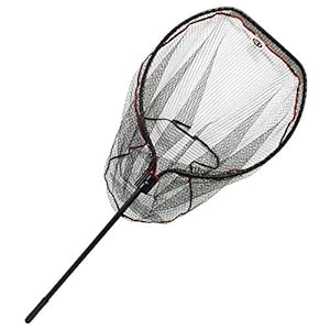 DLT Rubberen professionele roofvis ondervangschepnet XL