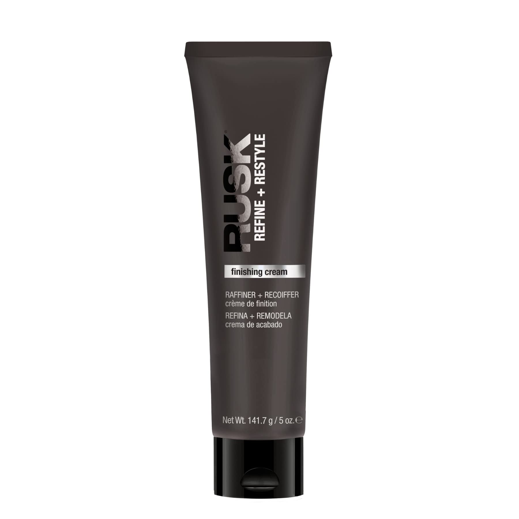 RUSK Finishing Cream, Refine + Restyle, Enhances Natural Texture and Shine for Frizz Free Hair, 5 oz.