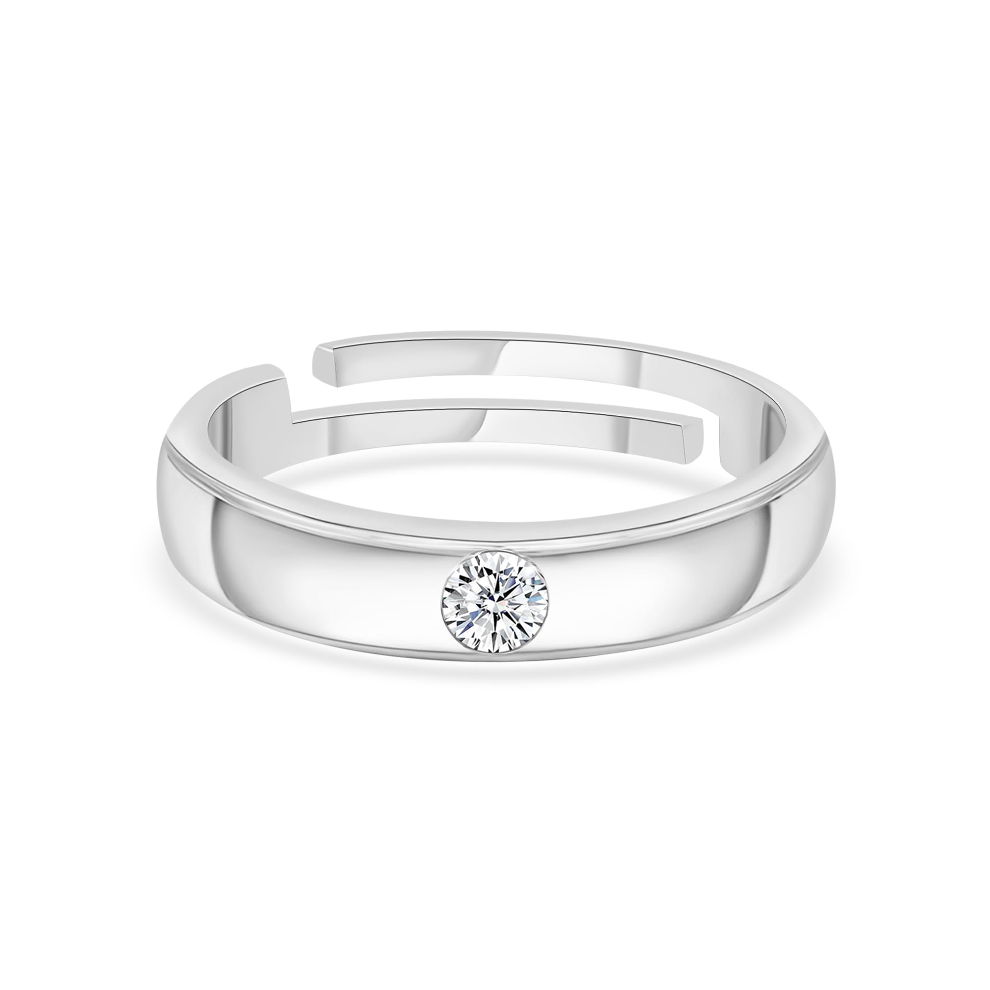 Ornate Jewels 925 Silver CZ Diamond Adjustable Solitaire Ring For Womens | Rings for Girls | With Certificate of Authenticity and 925 Stamp | Life-time Warranty* (B0BVRC8T2J) Amazon Price History, Amazon Price Tracker
