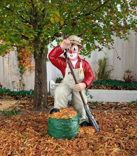 Clown Gilde en résine figurine décorative de 15 cm multicolore - 2