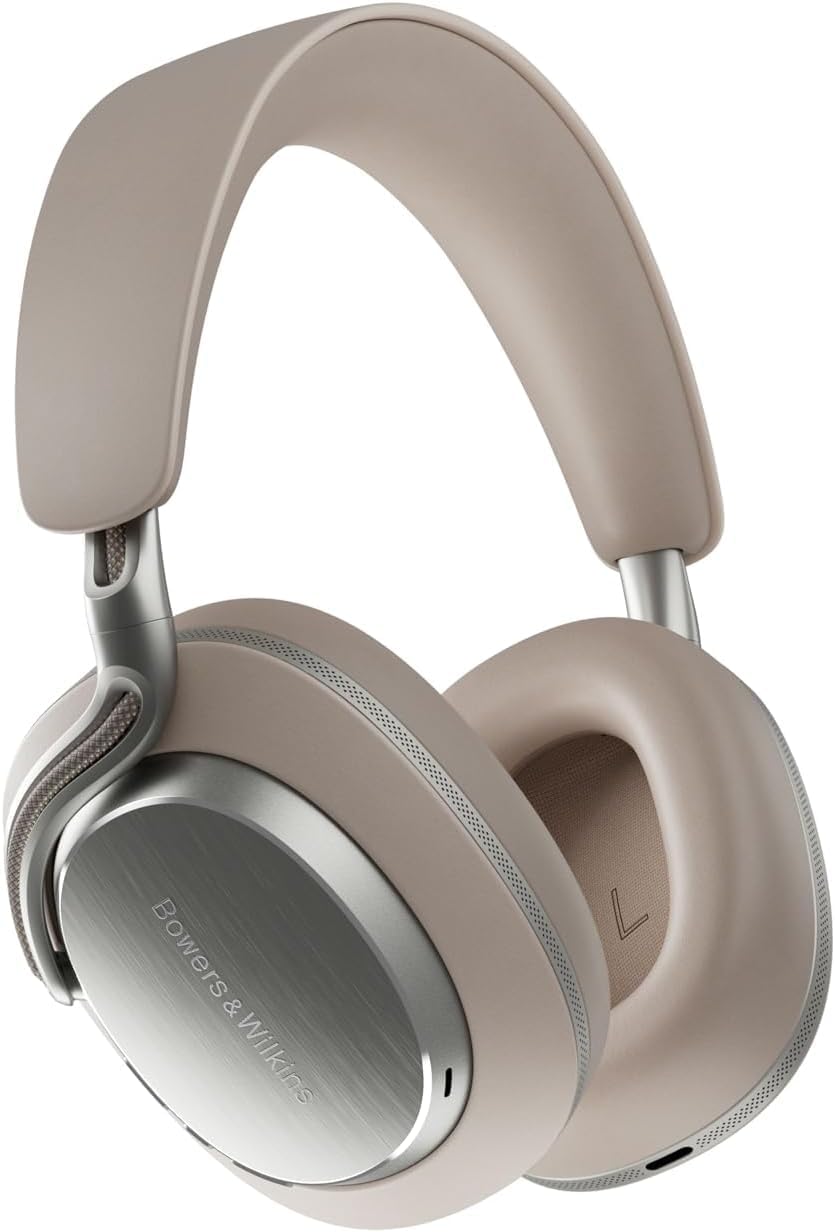 Bowers & Wilkins Px8 S2 Wireless Over-Ear Headphones, Active Noise Cancelling & Transparency Mode, High-Res Playback, 30H Playtime with Quick Charge, Bluetooth Headphones, Warm Stone