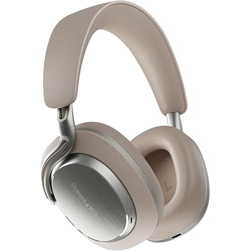 Bowers & Wilkins Px8 S2 Wireless Over-Ear Headphones, Active Noise Cancelling & Transparency Mode, High-Res Playback, 30H Playtime with Quick Charge, Bluetooth Headphones, Warm Stone