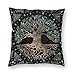 poduszki Drzewo Życia Ornament Wiking Poszewka na poduszkę Dom Dekoracyjne Viking Valhalla Poduszki Narzuta Poduszka do samochodu Dwustronny nadruk 30 * 30