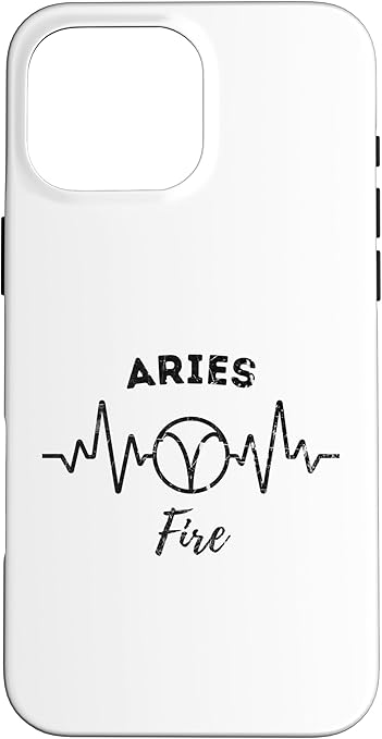 Aries Heart Beat Fire Sign Zodiac Astrology Case for iPhone 16 Pro Max