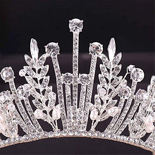 Tiara de cristal real contra caídas para peinados de boda 4