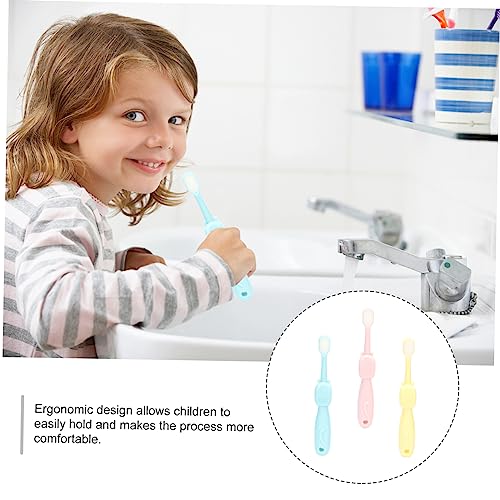 Veemoon 3 Stück Kinder Zahnbürsten mit Bequemen Borsten für Kleinkinder Cartoon Ergonomisch zu Zähnen für Tägliches Zähneputzen – Bild 8