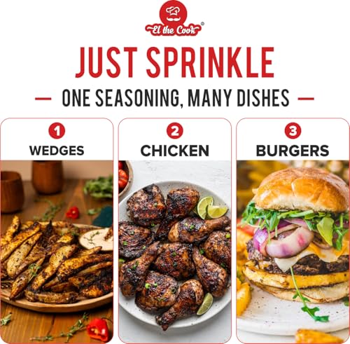 Image of EL The Cook Smoky Spicy Grill Seasoning (Jamaican Jerk Style) 500g | BBQ, Grilled Chicken, Fries & Snacks | Bulk HORECA Pack | Marinade or Sprinkle | Veg, 500g pack