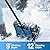 20V Electric Snow Shovel, 12-Inch Cordless Snow Blower with 2 4.0Ah Batteries & Fast Charger, Adjustable Front Handle, Directional Chute Lightweight 11lb for Driveway, Sidewalk, and Steps