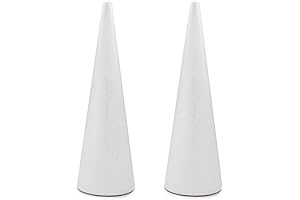 Craft 2-Pack Foam Cones for Holiday Arrangements