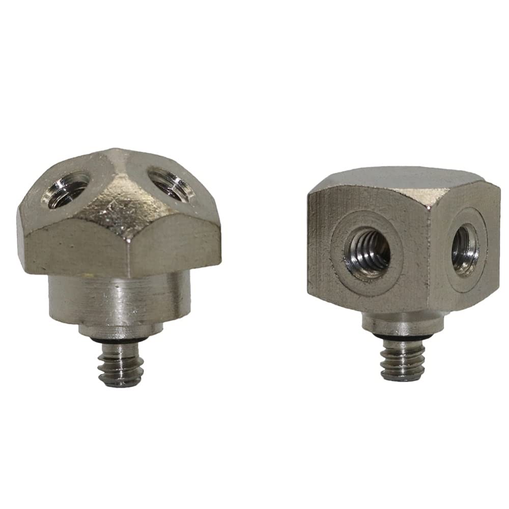 Adaptador de Conector de Manguera de Alta Presión, Roscaho de 3/16 ", Tres Orificios, Cuatro Orificios, Conectores Deua de Jardín Dere, Accesorios para de Nebulización, 20 Piezas/1 a 4/3I16 Pulgadas