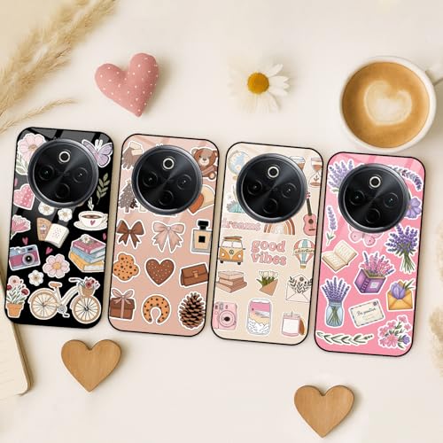 Image of COLORflow Back Cover Compatible with Vivo T4 5G / Y300 Pro 5G / iQOO Z10 5G | Pastel Dreams Collection Customized | Shockproof TPU Bumper with Camera Protection Back Cover