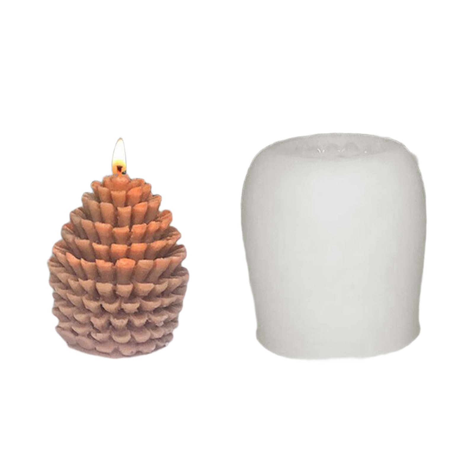 Kalttoy Molds 3D Pinecone Silicone Castings Molds Plasters for Christmas Decoration