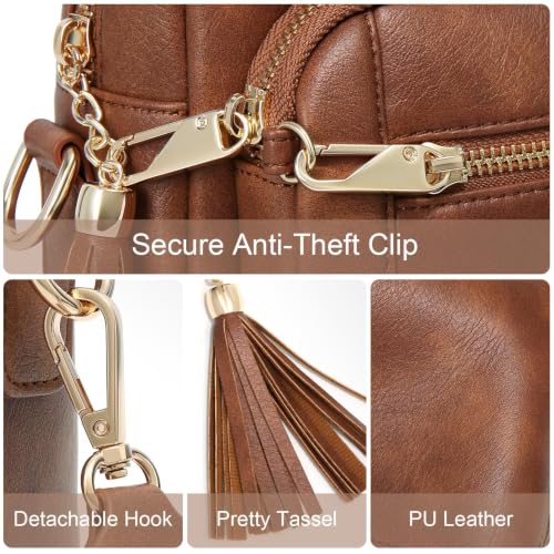 Image of Vegan Leather Crossbody Bags for Women Anti theft Purses and Handbag