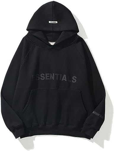 black essential hoodies