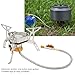 Xcello Portable Backpacking Stove, Portable Foldable Non Slip Outdoor Camping Stove, Windproof Design for Hot Pot and Barbecue