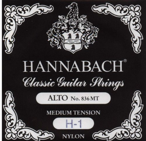 Hannabach Cordes de guitare classique – H1 – 8361MT – Série 836MT – Tension moyenne - Les Beatles, Paul McCartney, John Lennon, RIngo Starr, George Harrison Hannabach Cordes de guitare classique - H1 - 8361MT - Série 836MT - Tension moyenne