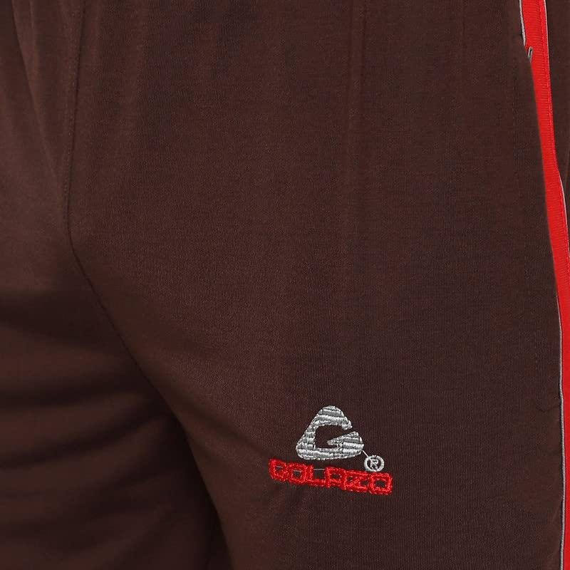 Image of GOLAZO Regular Fit Multicolor Cotton Track Pants for Men with Comfort and Style in Your Athelisure Wear