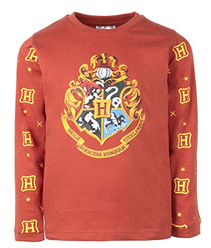 HARRY POTTER Completo Pigiama Ufficiale età 5-14 Disponibile | Pigiama a Maniche Lunghe 100% Cotone Costume Articolo Ufficiale | Regalo per Ragazzi e Ragazze - 7-8 Anni