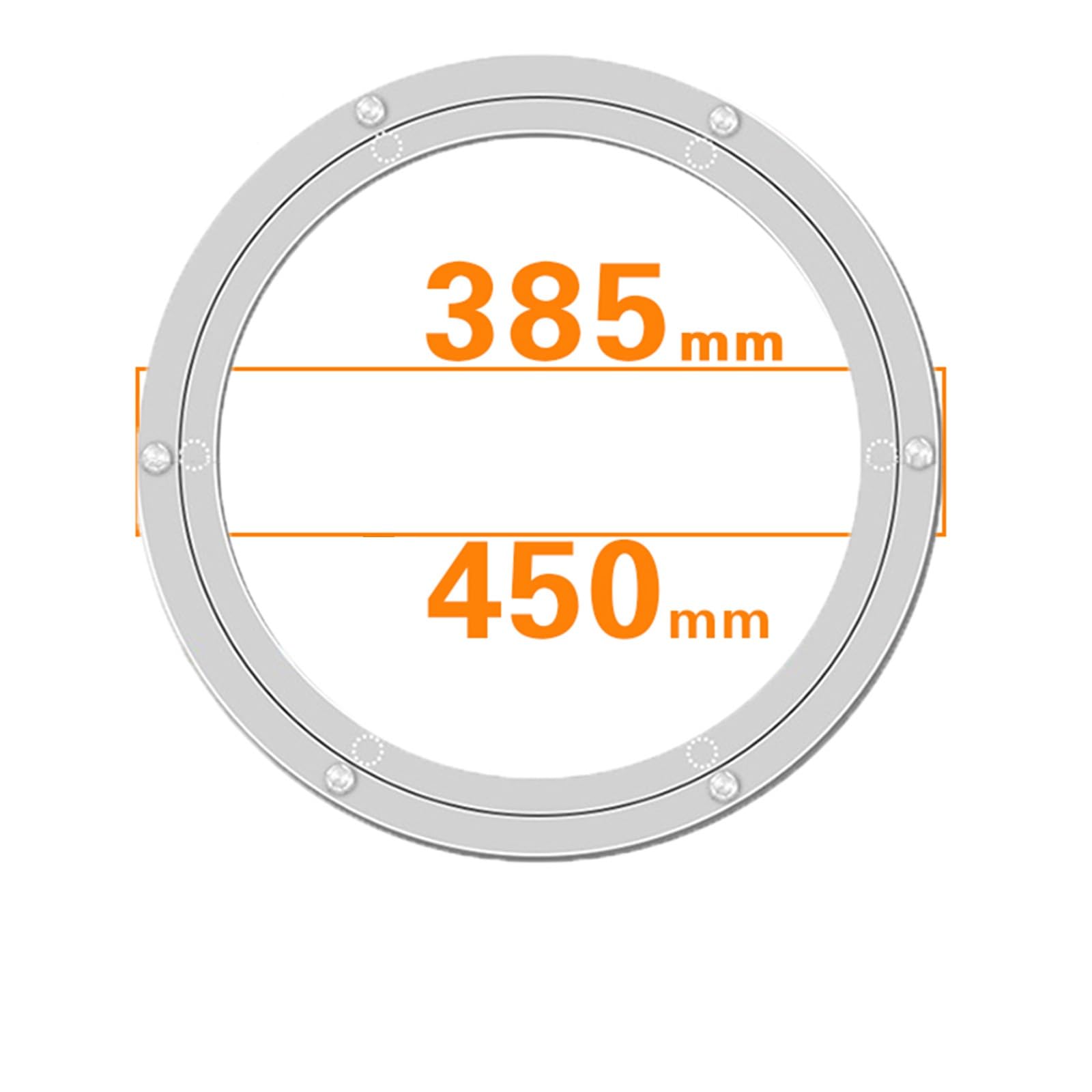 Silent Dining Table Turntable Base Aluminum Alloy Rotating Core Round Table Bearing, Lazy Susan Kitchen Base Rotating Plate(17.7inch)