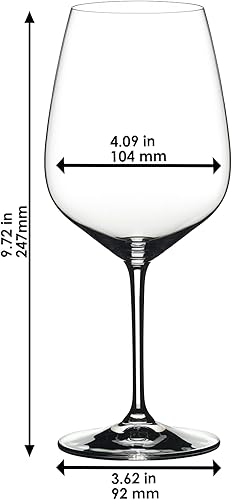 Miniatura 8 de Riedel Vasos Riesling Heart to Heart, juego de 2, transparentes, 16.25 onzas -