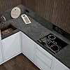 Hode Grey Marble Vinyl Wrap Sticky Back Plastic Roll, 30x300cm Kitchen Counter Worktop Vinyl Covering, Self Adhesive Wallpaper Contact Paper for Countertops, Wall Paper #5
