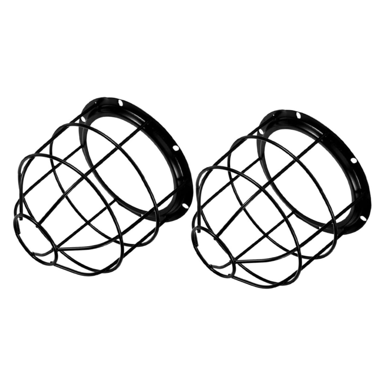 Balacoo 2Pcs Industrial Metal Wire Bulb Cage Light Guard for Workshop Signal Lamp Explosionproof Protective Shade Quick Installation Versatile Use Various Scenarios