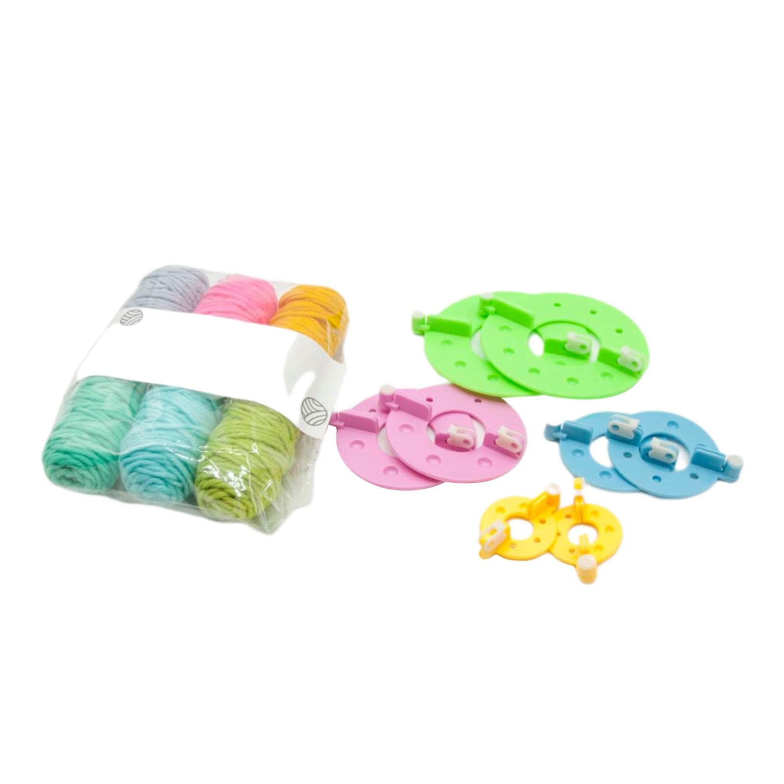 Enakshi® 4 Sizes Pompom Maker Fluff Ball Waver DIY Knitting Fuzz Ball Making Supplies Pompom Maker 6 Yarns|Crafts | Needlecrafts & Yarn | Other Needlecraft Supplies-image-20