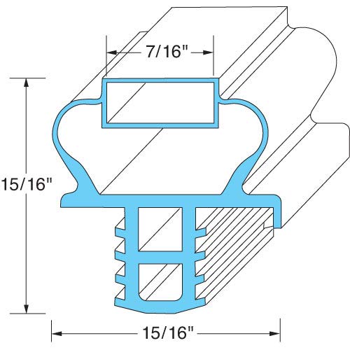 Exact FIT for DELFIELD 1701186 Door Gasket - Replacement Part by MAVRIK