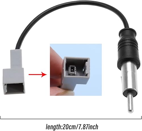 Miniatura 4 de 2 unidades de repuesto de convertidor de antena de vehículo compatible con KIA Forte 2011-2015Rio 2009-2011Rondo 2009-2012Sorento 2011  2013