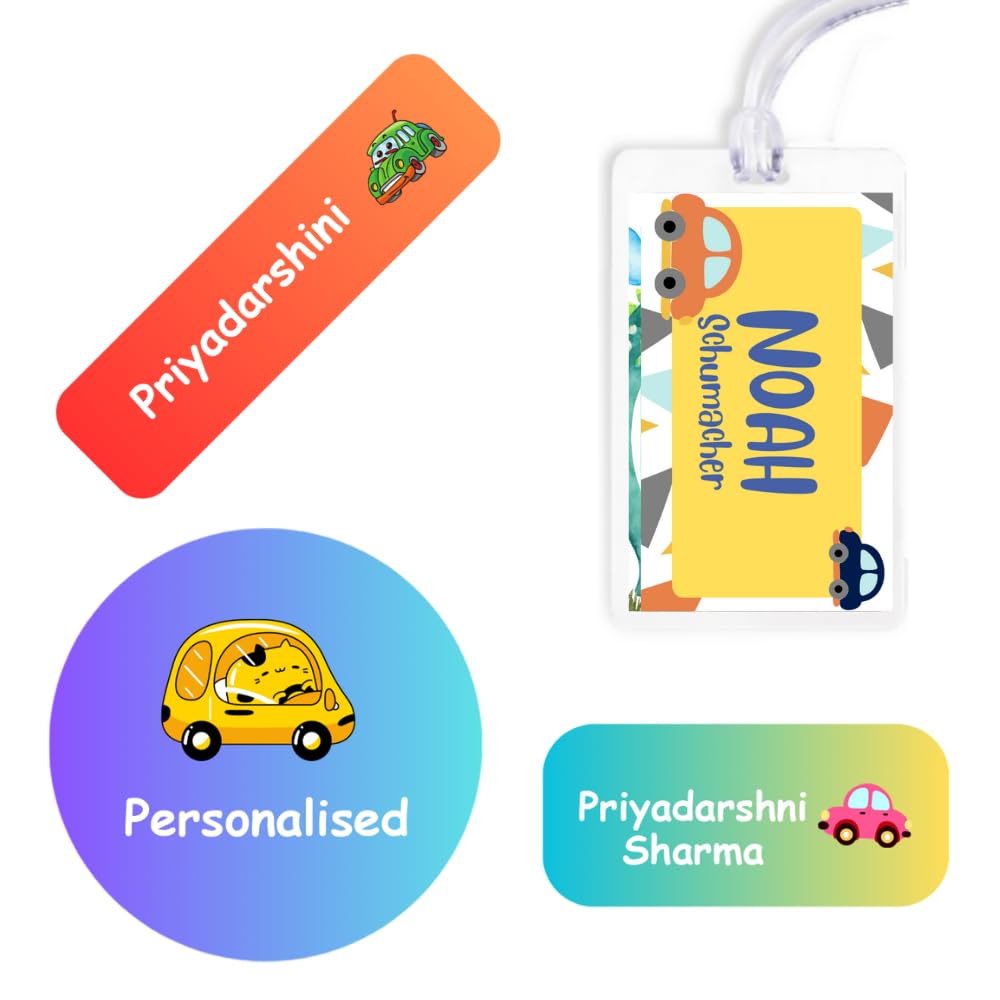 128pcs Personalized Name Labels For Kids In School & Daycare 8 Designs- Stick On Name Stickers - Foto 10