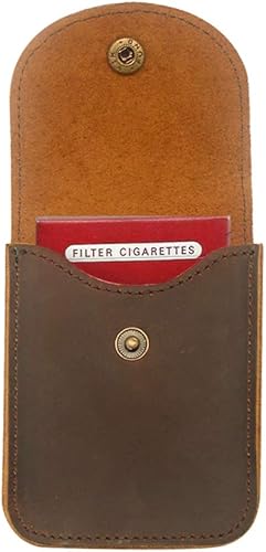 Vista 9 de boshiho Funda de naipes de cuero genuino doble para magos y jugadores de póquer, viajes de vacaciones de campamento Doble cubierta