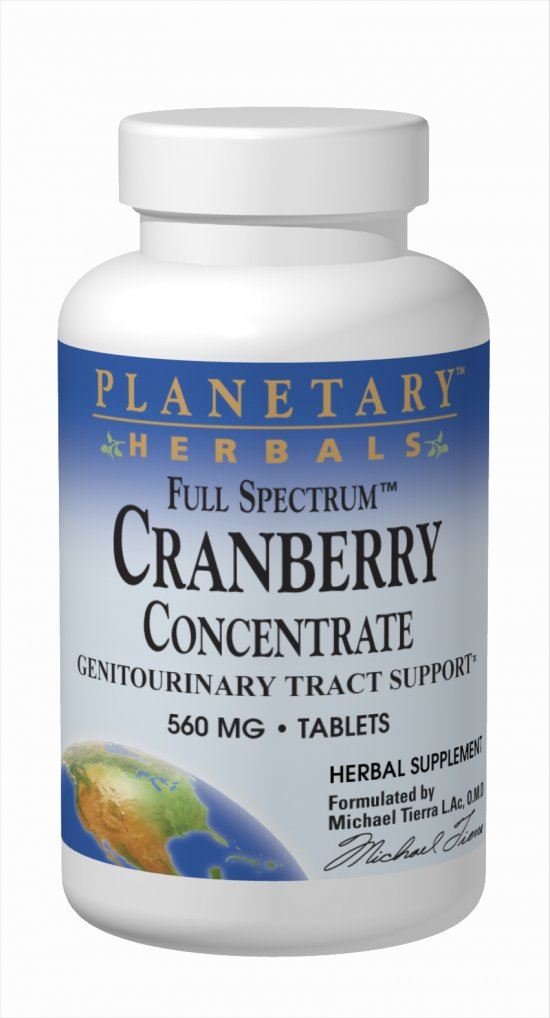 Planetary Herbals Full Spectrum Cranberry Concentrate 100 90 Tabs