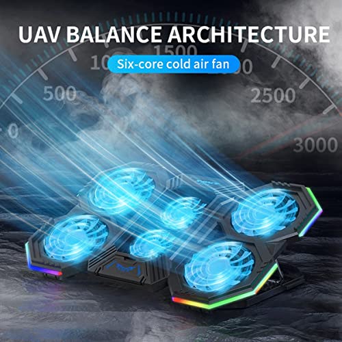 EEDSDLTQ-Notebook-Radiator-Air-Cooler-Laptop-Stand-with-6-Fans-Computer-Cooler-Fan-Base-Mute-Suitable-for-12-21-Inche-Cooling-Pad