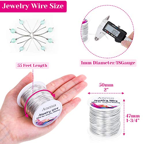 Anezus JW-T 18 Gauge Jewelry Wire For Jewelry Making, Anezus Craft Wire Tarnish Resistant Copper Beading Wire thumb #1