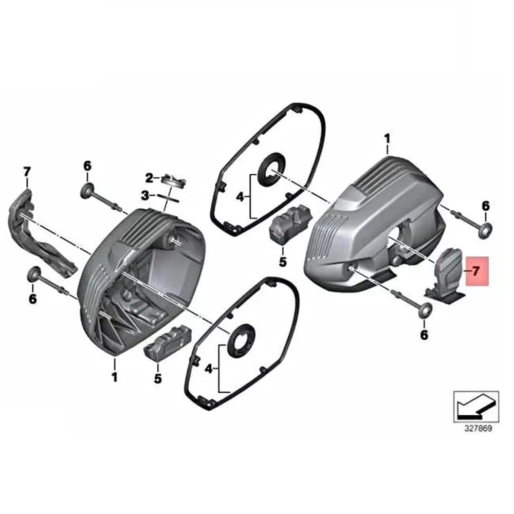 Juego completo de juntas motor Compatible con Bmw Serie R HP2 HP2 Sport R1200 R1200GS ADV R1200R R1200RT junta protectora de embrague de cárter de cilindro Juego Juntas Motor