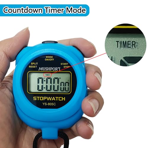 2 Pack Digital Stopwatch Timer with ON/Off Countdown, AAA Battery Included, Large Display Simple Stop Watch for Sports Coaches PE-Teacher Referees - Image 4