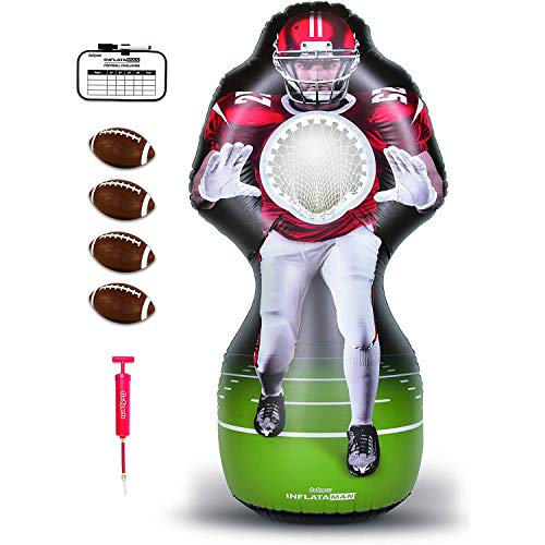 GoSports Inflataman Football Challenge - Inflatable Receiver Touchdown Toss Game