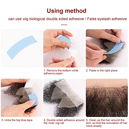 Fake Private Hair, Black Invisible Realistic Fake Pubic Hair, Bikini Costume Body Hair, Breathable Hair Wig - Image 4