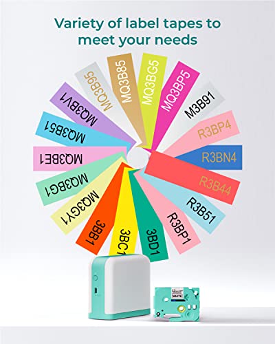 Vixic Label Makers - Label Maker Machine With Tape P3200 Portable Bluetooth Handheld Label Printer For Labeling Home Office Organization Included Multiple Templates For Phone Tablets Usb Rechargeable #TOP6